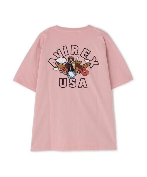 AVIREX(アヴィレックス)の「《WEB&DEPOT限定》FLYING BEAR T-SHIRT "25" / フライングベアー 半袖Tシャツ / AVIREX / アヴィレックス(Tシャツ/カットソー・メンズ・チャコールグレー/ホワイト/ピンク/パープル・L/2XL/M/XL)」の13枚目の写真