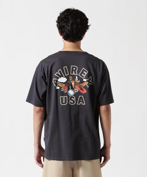 AVIREX(アヴィレックス)の「《WEB&DEPOT限定》FLYING BEAR T-SHIRT "25" / フライングベアー 半袖Tシャツ / AVIREX / アヴィレックス(Tシャツ/カットソー・メンズ・チャコールグレー/ホワイト/ピンク/パープル・L/2XL/M/XL)」の20枚目の写真