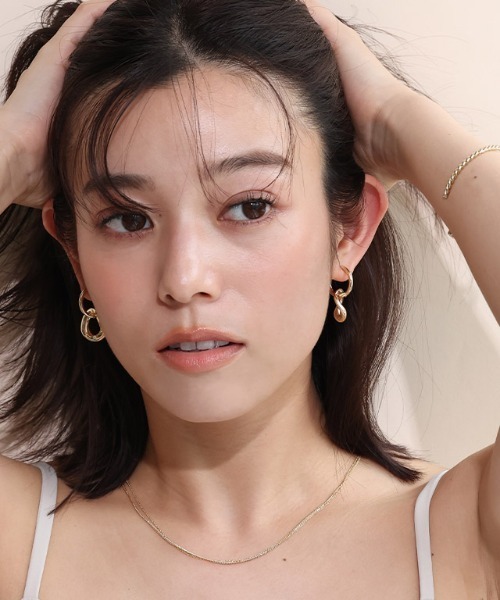 Pierrot(ピエロ)の「2wayワンタッチモチーフピアス(ピアス(両耳用)・レディース・シルバー/ゴールド・FREE)」の8枚目の写真