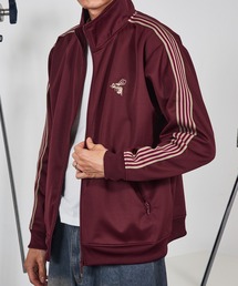 PROJECT /GR 赤いジップアップジャケット M メンズのジャケット/アウター（レッド/赤色系・ジャージ）ファッション