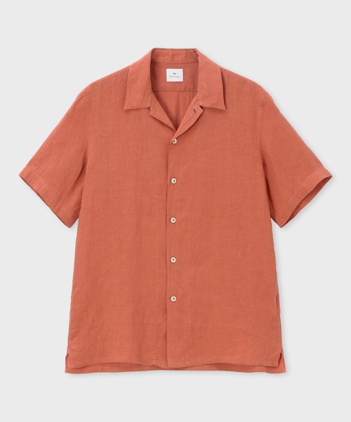 ソリッド リネン オープンカラーシャツ / 152306 695U（シャツ