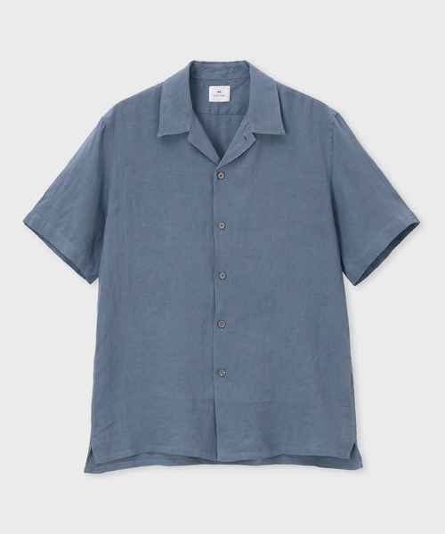 美品ポールスミス　リネン長袖シャツ　麻100%　メンズLサイズ　ドット総柄 Paul Smith｜ポール・スミスのシャツ/ブラウス（リネン・麻）通販