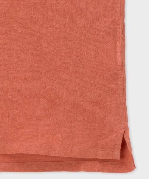 PS Paul Smith(ピーエスポールスミス)の「ソリッド リネン オープンカラーシャツ / 152306 695U(シャツ/ブラウス・メンズ・ブルー/オレンジ/ベージュ・SMALL/MEDIUM/LARGE/X-LARGE)」の7枚目の写真