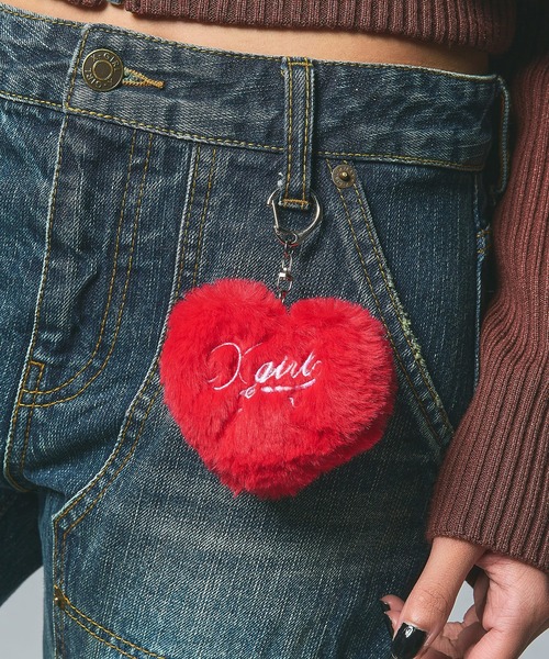 PADDED HEART KEY CHARM（キーホルダー）｜X-girl（エックスガール）の