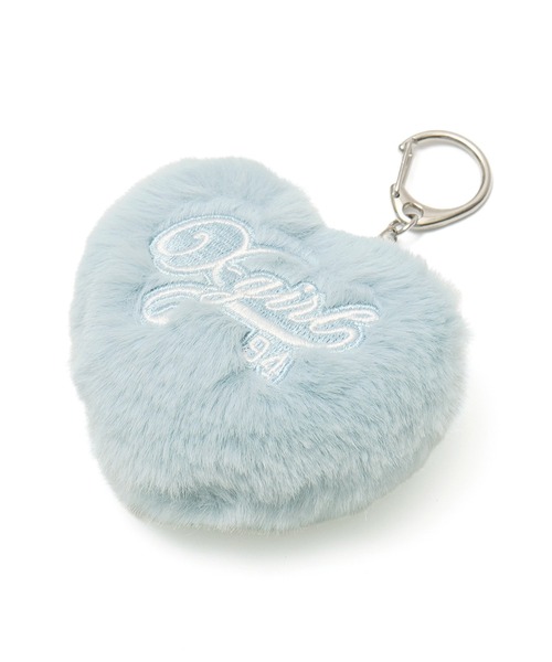X-girl(エックスガール)の「PADDED HEART KEY CHARM(キーホルダー・レディース・ブラック/ライトブルー/レッド・ONE SIZE)」の3枚目の写真
