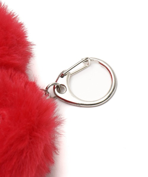 X-girl(エックスガール)の「PADDED HEART KEY CHARM(キーホルダー・レディース・ブラック/ライトブルー/レッド・ONE SIZE)」の5枚目の写真