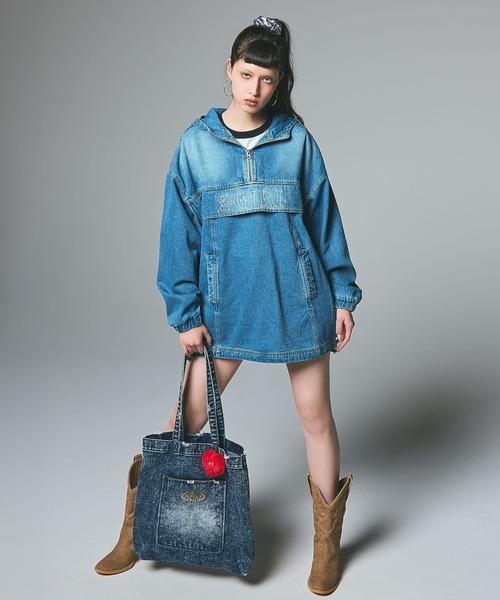 X-girl(エックスガール)の「PADDED HEART KEY CHARM(キーホルダー・レディース・ブラック/ライトブルー/レッド・ONE SIZE)」の7枚目の写真