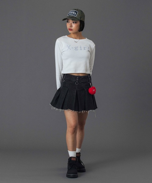 X-girl(エックスガール)の「PADDED HEART KEY CHARM(キーホルダー・レディース・ブラック/ライトブルー/レッド・ONE SIZE)」の11枚目の写真