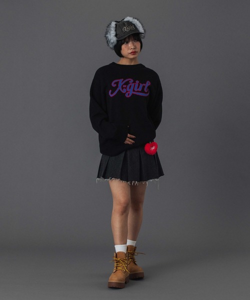 X-girl(エックスガール)の「PADDED HEART KEY CHARM(キーホルダー・レディース・ブラック/ライトブルー/レッド・ONE SIZE)」の13枚目の写真