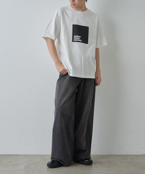 COLONY 2139(コロニートゥーワンスリーナイン)の「ボックスロゴプリントTシャツ(Tシャツ/カットソー・メンズ・ネイビー/ブラック/ホワイト・MEDIUM/LARGE)」の16枚目の写真