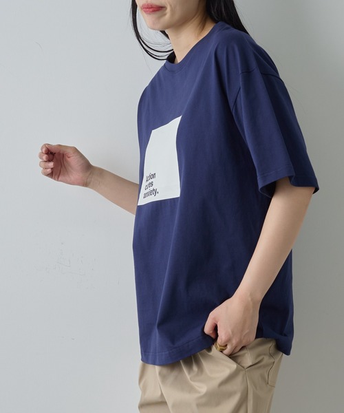 COLONY 2139(コロニートゥーワンスリーナイン)の「ボックスロゴプリントTシャツ(Tシャツ/カットソー・メンズ・ネイビー/ブラック/ホワイト・MEDIUM/LARGE)」の9枚目の写真