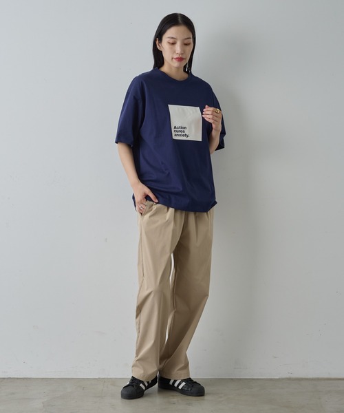 COLONY 2139(コロニートゥーワンスリーナイン)の「ボックスロゴプリントTシャツ(Tシャツ/カットソー・メンズ・ネイビー/ブラック/ホワイト・MEDIUM/LARGE)」の20枚目の写真