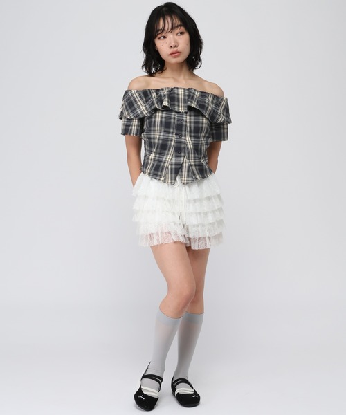 3.3 Field Trip (3.3フィールドトリップ)の「3.3 Field Trip/アソートオフショルブラウス(シャツ/ブラウス・レディース・ネイビー/レッド/イエロー/ブラウン/ライトブルー/ブラック/ホワイト・FREE)」の18枚目の写真