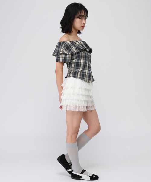 3.3 Field Trip (3.3フィールドトリップ)の「3.3 Field Trip/アソートオフショルブラウス(シャツ/ブラウス・レディース・ネイビー/レッド/イエロー/ブラウン/ライトブルー/ブラック/ホワイト・FREE)」の19枚目の写真