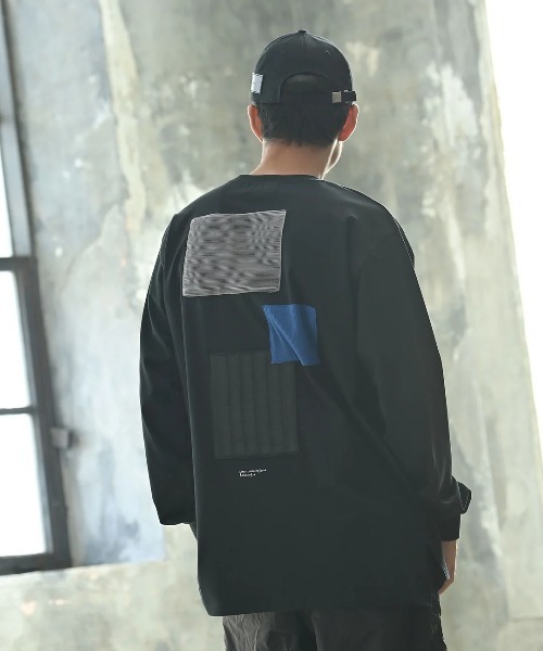 funda mine（ファンダマイン）の「UNISEX〈日本製〉センサリーロンT（Tシャツ/カットソー・メンズ・ブラック/ホワイト・02/01）」の2枚目の写真