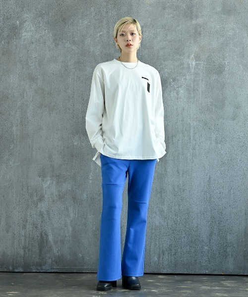 funda mine（ファンダマイン）の「UNISEX〈日本製〉センサリーロンT（Tシャツ/カットソー・メンズ・ブラック/ホワイト・02/01）」の3枚目の写真