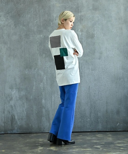 funda mine（ファンダマイン）の「UNISEX〈日本製〉センサリーロンT（Tシャツ/カットソー・メンズ・ブラック/ホワイト・02/01）」の5枚目の写真