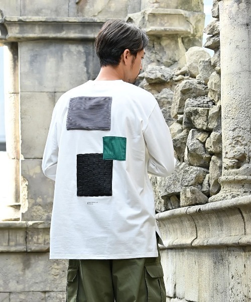 funda mine（ファンダマイン）の「UNISEX〈日本製〉センサリーロンT（Tシャツ/カットソー・メンズ・ブラック/ホワイト・02/01）」の7枚目の写真