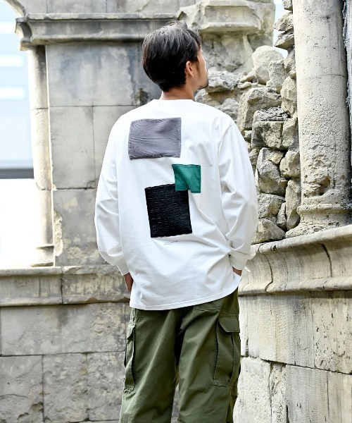 funda mine（ファンダマイン）の「UNISEX〈日本製〉センサリーロンT（Tシャツ/カットソー・メンズ・ブラック/ホワイト・02/01）」の10枚目の写真