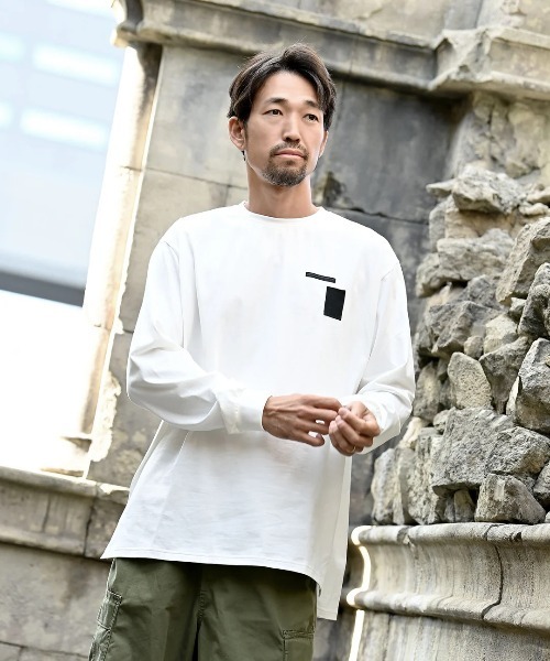 funda mine（ファンダマイン）の「UNISEX〈日本製〉センサリーロンT（Tシャツ/カットソー・メンズ・ブラック/ホワイト・02/01）」の12枚目の写真