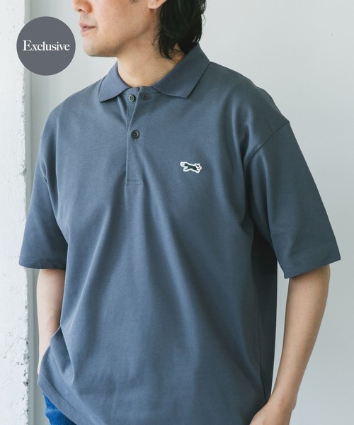 ビスコちゃん様　FP別注ポロ　ブラック セール】PENNEYS/ペニーズ 別注 THE FOX ロゴ ワンポイント