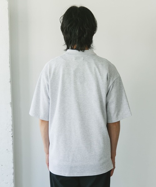 PENNEYS（ぺニーズ）の「『XLサイズ/WEB限定』『別注』PENNEYS×DOORS　THE FOX 鹿の子 ポロシャツ（ポロシャツ・メンズ・ライトグレー/ネイビー/パープル/ブルー・X-LARGE/LARGE/MEDIUM）」の8枚目の写真
