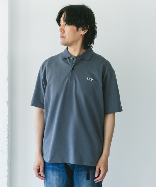 PENNEYS（ぺニーズ）の「『XLサイズ/WEB限定』『別注』PENNEYS×DOORS　THE FOX 鹿の子 ポロシャツ（ポロシャツ・メンズ・ライトグレー/ネイビー/パープル/ブルー・X-LARGE/LARGE/MEDIUM）」の9枚目の写真