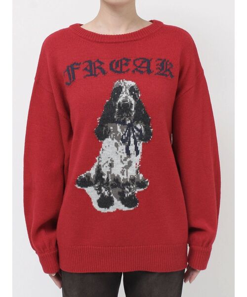 イットドック itdogs ニット レア パピリーヒルズ DOGジャガードルーズニット（ニット/セーター）｜jouetie