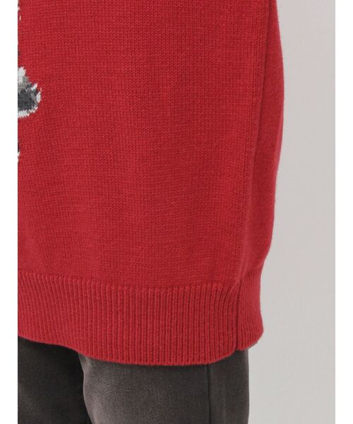 jouetie（ジュエティ）の「DOGジャガードルーズニット（ニット/セーター・レディース・レッド/グレー/ブラック・MEDIUM）」の22枚目の写真