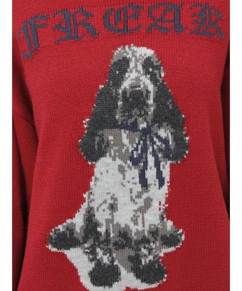 セール】DOGジャガードルーズニット（ニット/セーター）｜jouetie