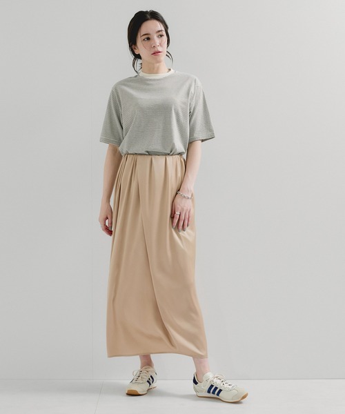 Healthknit（ヘルスニット）の「【Healthknit/ヘルスニット】Narrow Border Jersey / 抗菌・防臭（Tシャツ/カットソー・レディース・ホワイト系その他3/ブラック系その他2/ブルー系その他5・FREE）」の5枚目の写真