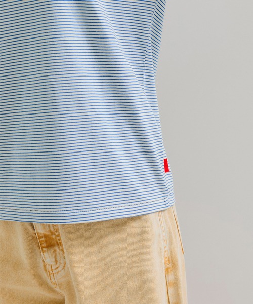 Healthknit（ヘルスニット）の「【Healthknit/ヘルスニット】Narrow Border Jersey / 抗菌・防臭（Tシャツ/カットソー・レディース・ホワイト系その他3/ブラック系その他2/ブルー系その他5・FREE）」の15枚目の写真