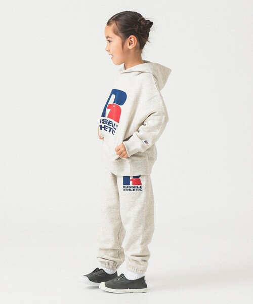 Russell Athletic(ラッセルアスレティック)の「【別注】RUSSELL ATHLETIC / スウェットパーカー 2025FW(110~150cm)(スウェット・キッズ・ブラック/ホワイト系その他3・150/140/130/120/110)」の10枚目の写真