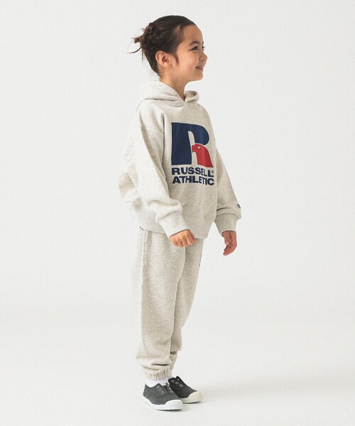 Russell Athletic(ラッセルアスレティック)の「【別注】RUSSELL ATHLETIC / スウェットパーカー 2025FW(110~150cm)(スウェット・キッズ・ブラック/ホワイト系その他3・150/140/130/120/110)」の11枚目の写真