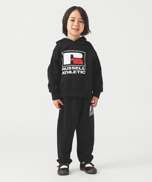 Russell Athletic(ラッセルアスレティック)の「【別注】RUSSELL ATHLETIC / スウェットパーカー 2025FW(110~150cm)(スウェット・キッズ・ブラック/ホワイト系その他3・150/140/130/120/110)」の12枚目の写真