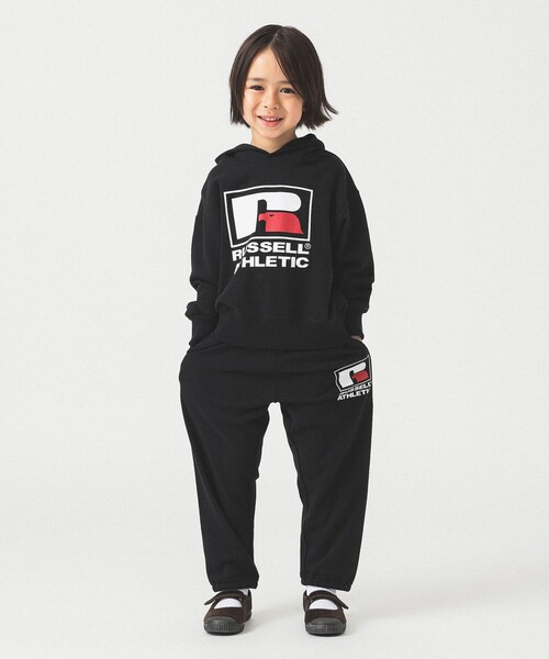 Russell Athletic(ラッセルアスレティック)の「【別注】RUSSELL ATHLETIC / スウェットパーカー 2025FW(110~150cm)(スウェット・キッズ・ブラック/ホワイト系その他3・150/140/130/120/110)」の13枚目の写真