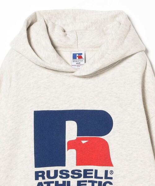 Russell Athletic(ラッセルアスレティック)の「【別注】RUSSELL ATHLETIC / スウェットパーカー 2025FW(110~150cm)(スウェット・キッズ・ブラック/ホワイト系その他3・150/140/130/120/110)」の16枚目の写真