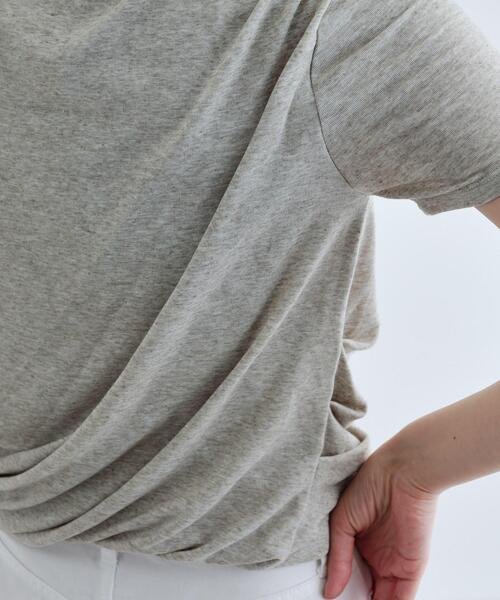 GALLEST（ギャレスト）の「バルーンドレープTシャツ（Tシャツ/カットソー・レディース・ホワイト/ライトグリーン系/グレー系4・38）」の11枚目の写真