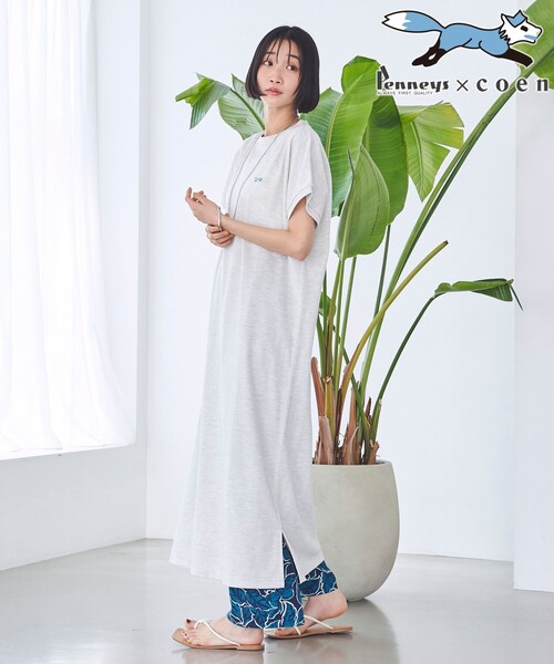 PENNEYS（ぺニーズ）の「PENNEYS（ぺニーズ）別注 カノコフレアワンピース（ワンピース・レディース・ブラック/ライトグレー/オレンジ/ロイヤルブルー・M/L）」の3枚目の写真