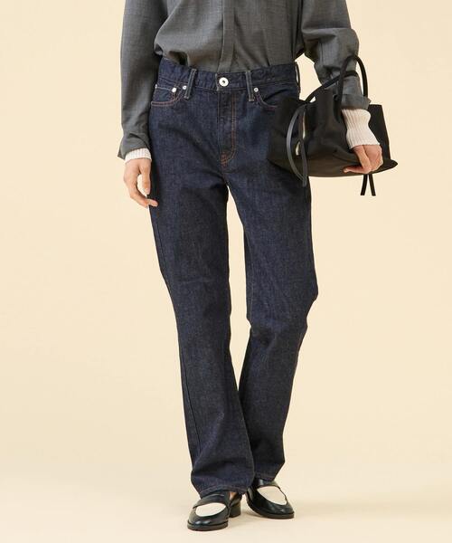 martinique(マルティニーク)の「《コラボ》【upper hights×Amalie & Cecilie Moosgaard】THE AMALIE(デニムパンツ・レディース・ブラック/インディゴブルー・22/24/23)」の1枚目の写真