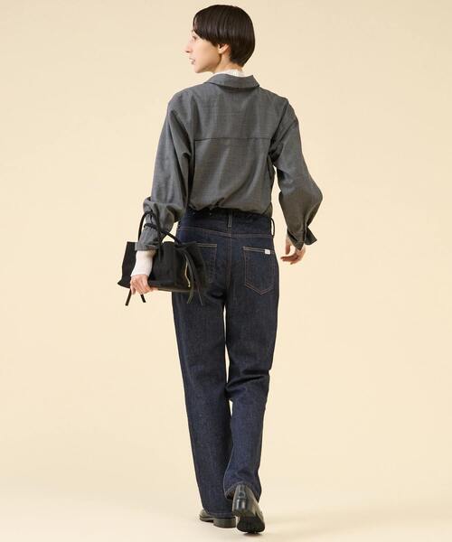 martinique(マルティニーク)の「《コラボ》【upper hights×Amalie & Cecilie Moosgaard】THE AMALIE(デニムパンツ・レディース・ブラック/インディゴブルー・22/24/23)」の7枚目の写真