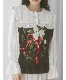 merry jenny | bouquet sweater vest(ベスト)