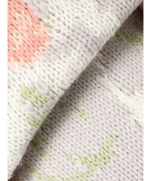 merry jenny（メリージェニー）の「bouquet sweater vest（ベスト・レディース・ブラウン/ブルー/アイボリー/グレー・FREE）」の10枚目の写真