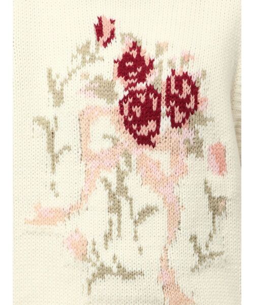 merry jenny（メリージェニー）の「bouquet sweater vest（ベスト・レディース・ブラウン/ブルー/アイボリー/グレー・FREE）」の13枚目の写真