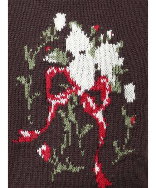 merry jenny（メリージェニー）の「bouquet sweater vest（ベスト・レディース・ブラウン/ブルー/アイボリー/グレー・FREE）」の15枚目の写真