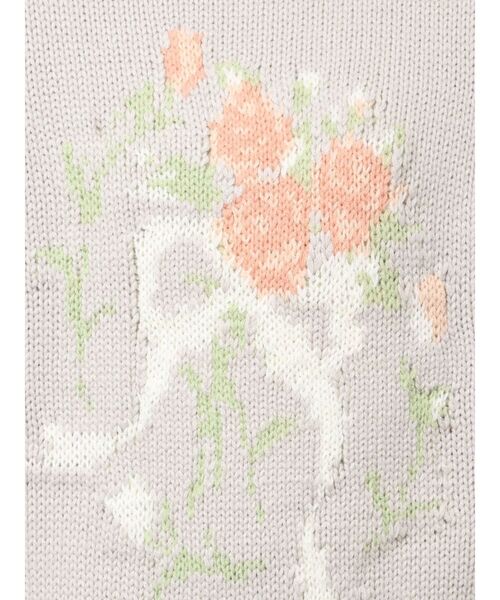 merry jenny（メリージェニー）の「bouquet sweater vest（ベスト・レディース・ブラウン/ブルー/アイボリー/グレー・FREE）」の12枚目の写真