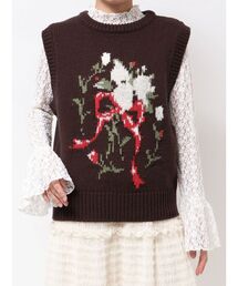 merry jenny | bouquet sweater vest(ベスト)