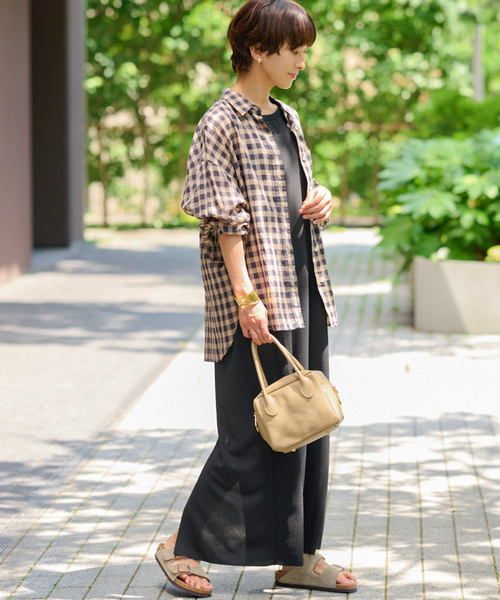 ＊コットンローンチェックオーバーサイズシャツ JOURNAL STANDARD relume｜《追加》コットンローンチェック
