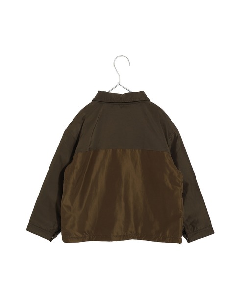 MAKE YOUR DAY（メイクユアデイ）の「バイカラージャケット■150.160cm（その他アウター・キッズ・ブラック/カーキ・150/160）」の5枚目の写真