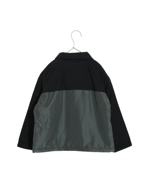 MAKE YOUR DAY（メイクユアデイ）の「バイカラージャケット■150.160cm（その他アウター・キッズ・ブラック/カーキ・150/160）」の4枚目の写真